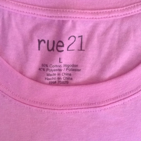 Tee top Sz L pink for Breast cancer - Picture 3 of 3